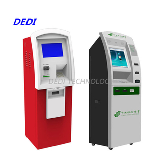 Dedi New design banking bill payment atm machine with card reader, cash acceptor and receipt printer