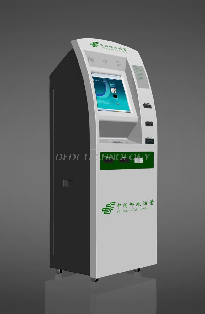 Dedi New design banking bill payment atm machine with card reader, cash acceptor and receipt printer
