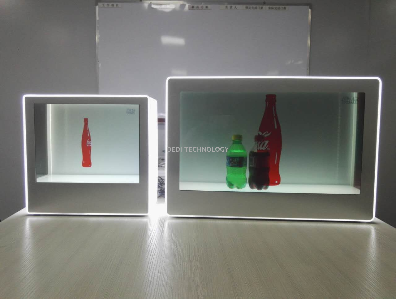 55 Inch Transparent LCD Display Showcase
