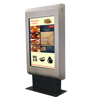 Dedi 43 Inch Waterproof Outdoor Advertising LCD Displayer Totem Digital Signage Kiosk