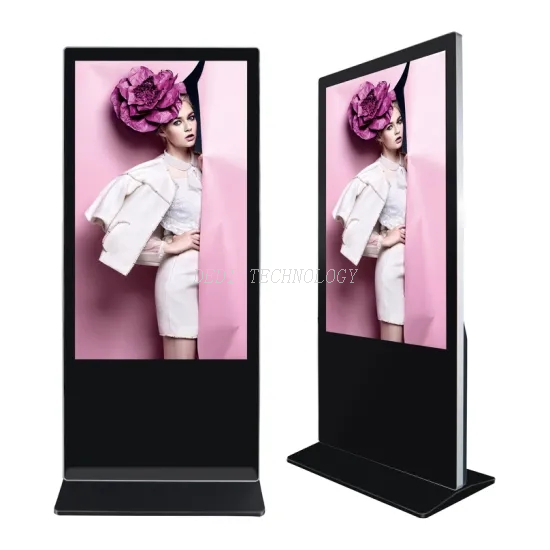 49inch mobile floor standing 1920x1080 resolution touch screen digital signage kiosk totem 